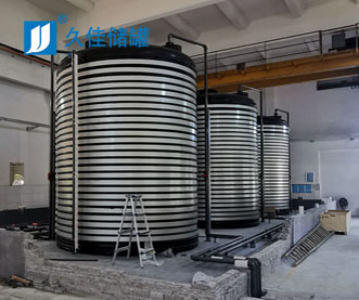 水处理行业-广东水厂30立方黑色PE次氯酸钠储罐工程案例                   